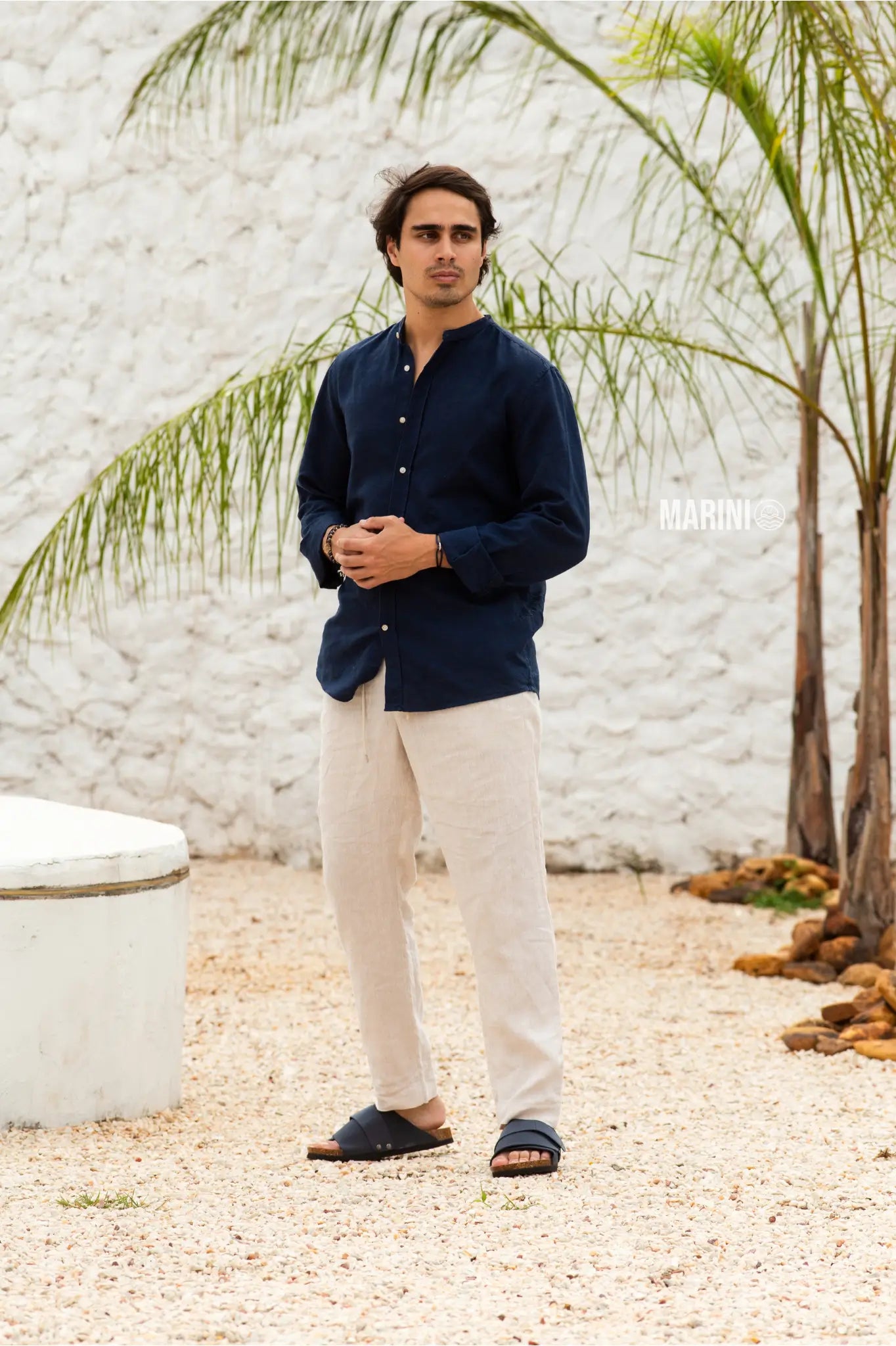 Salerno Sandal - Dark Blue