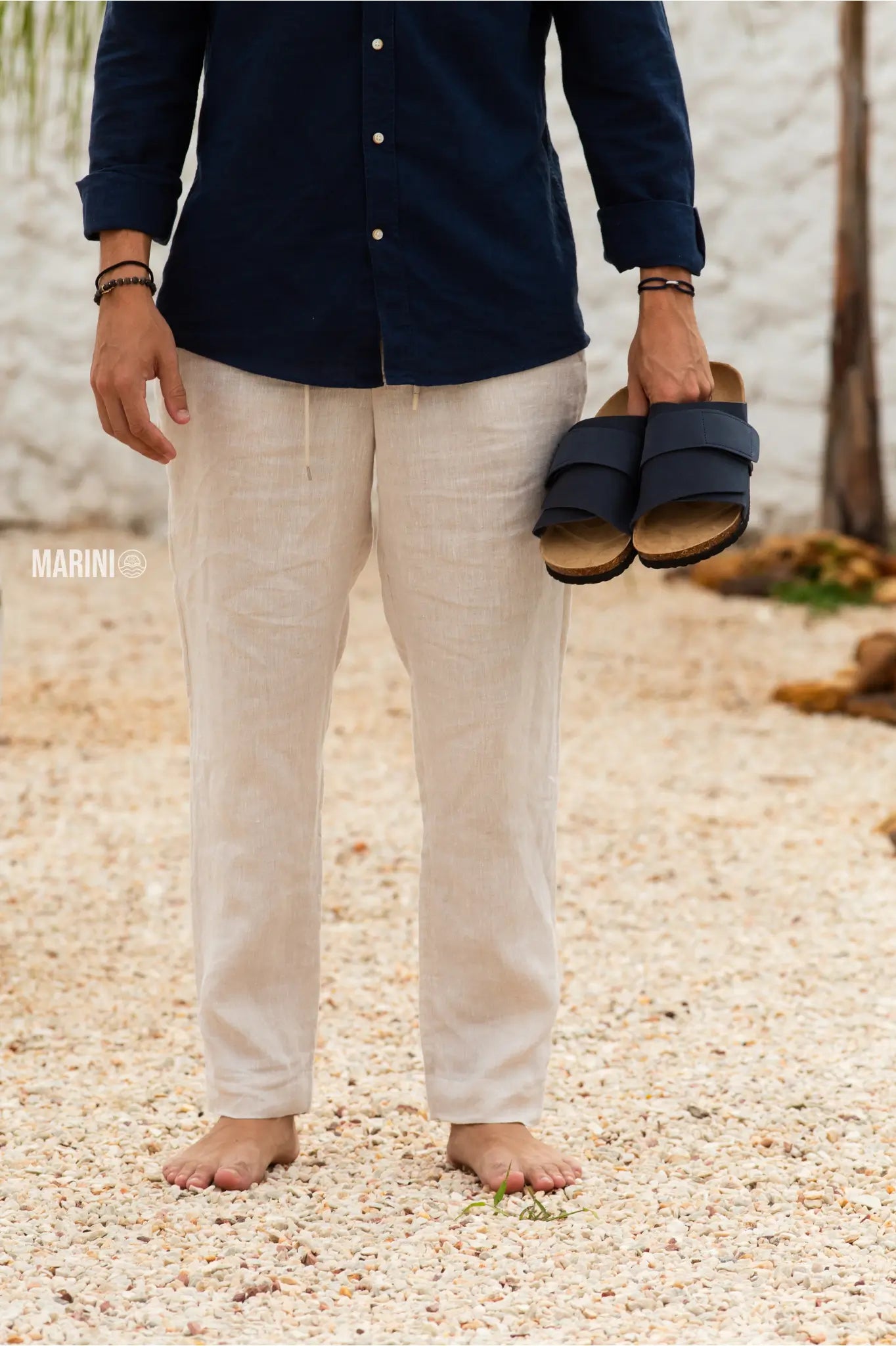 Salerno Sandal - Dark Blue