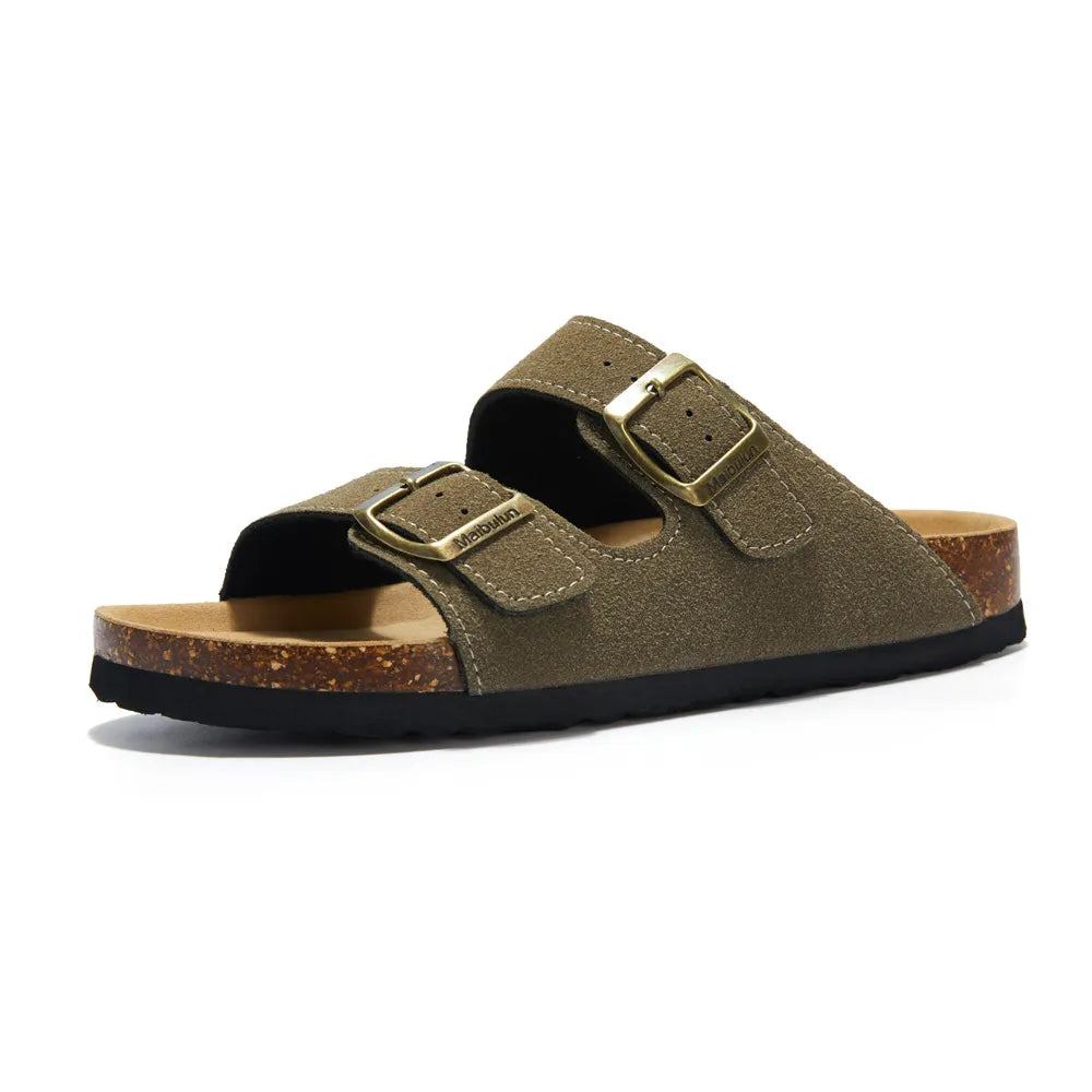 Maibulun Suede Sandal - Moss Green