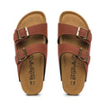 Maibulun Suede Sandal - Brown Red