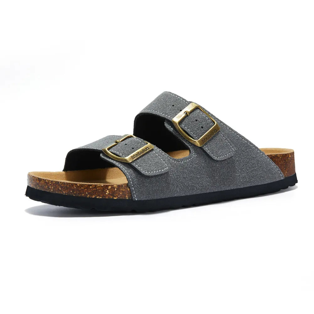 Maibulun Suede Sandal - Gray