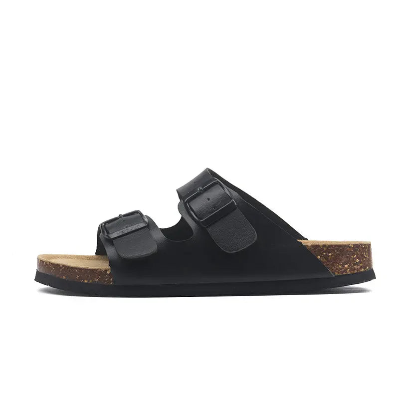 Maibulun Leather Sandal - Black